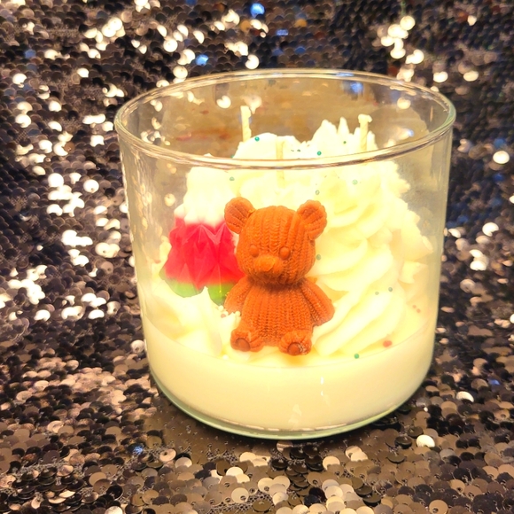 Cozy Bear Christmas Candle - Picture 7 of 7
